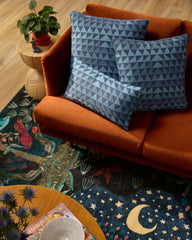 Miya Lapis Woven Throw Pillow by Justina Blakeney