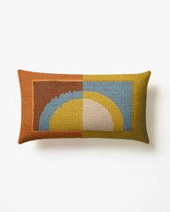 Serene Multicolor Woven Throw Pillow by Justina Blakeney