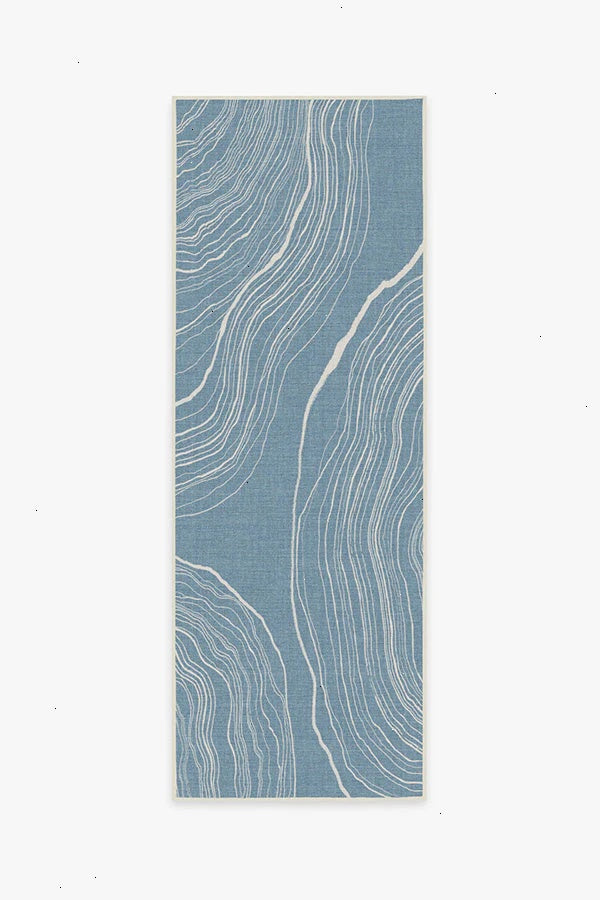 Kalder Slate Blue Outdoor Rug