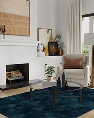 Kavi Mosaic Navy Rug