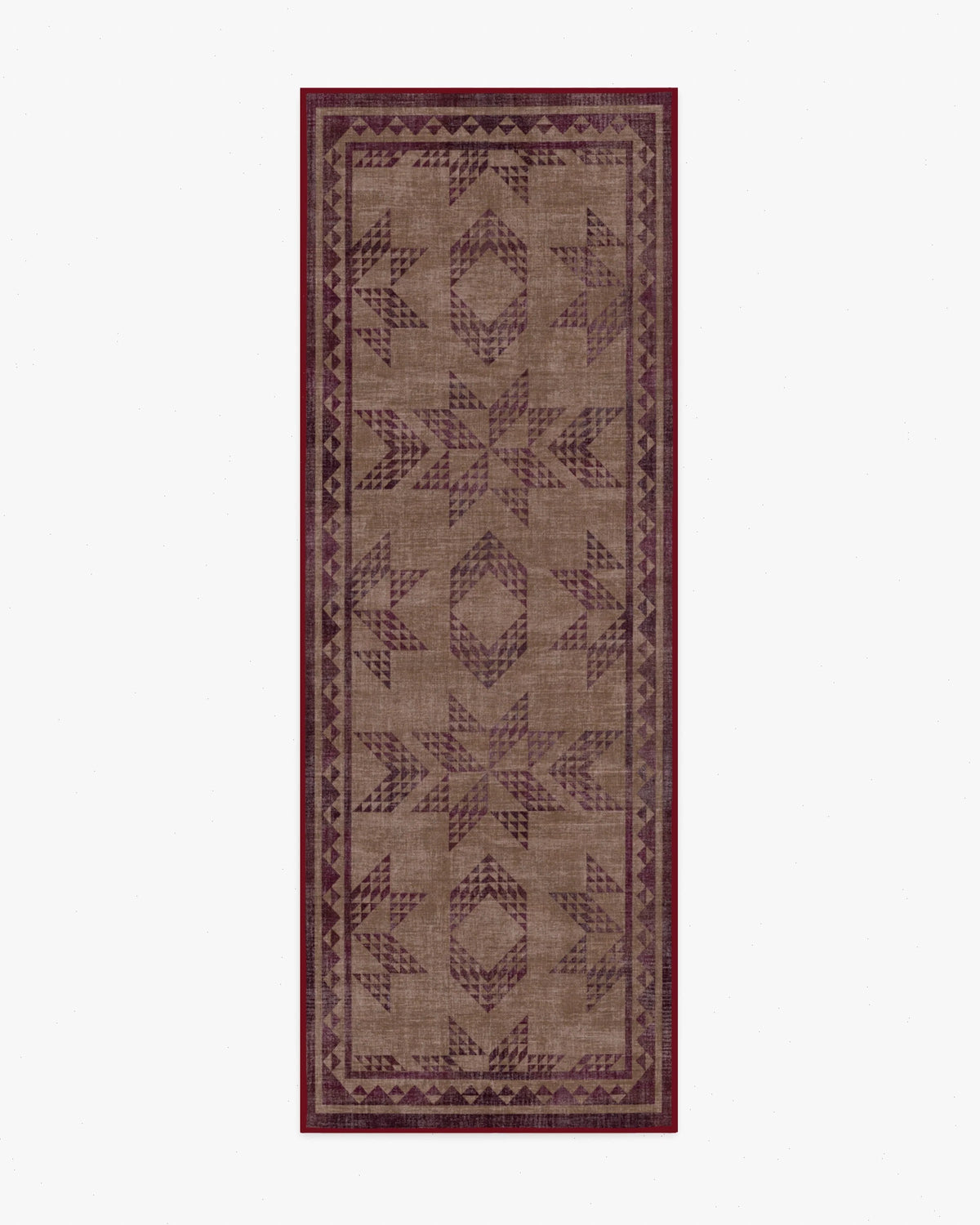 Louisa Brown & Burgundy Rug