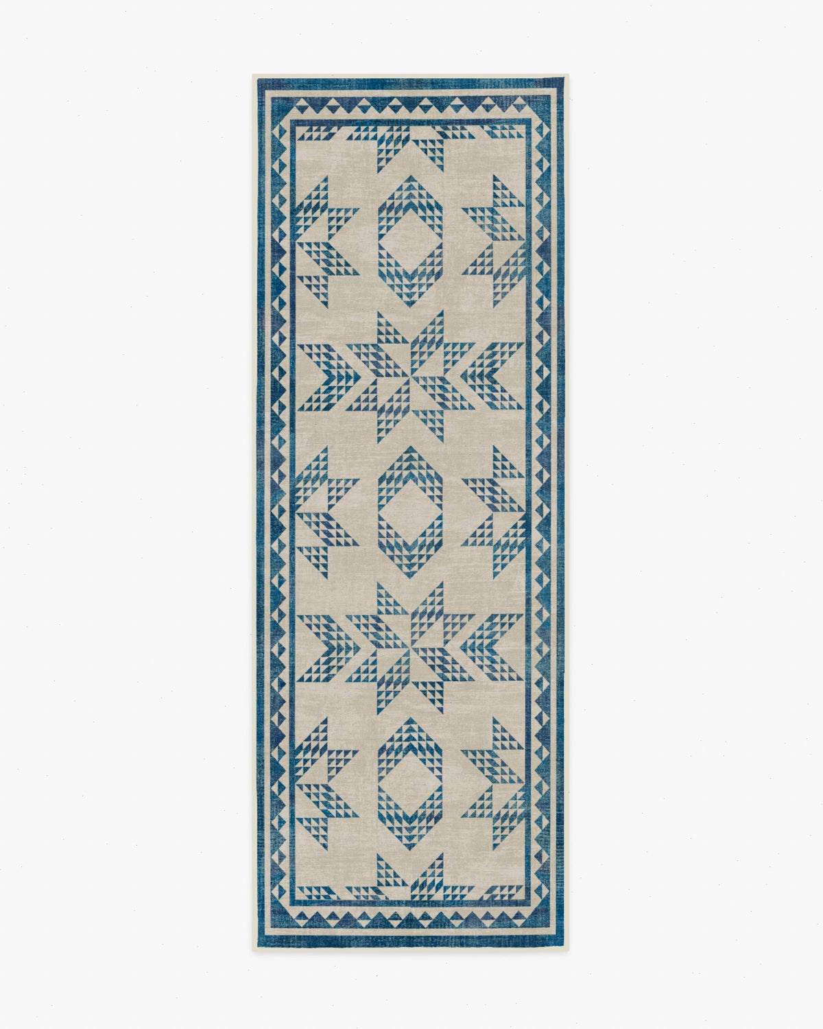 Louisa Cream & Blue Rug