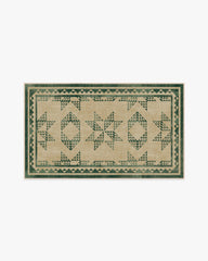 Louisa Tan & Green Rug