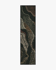 Adorned Black Multicolor Rug by Malene Barnett