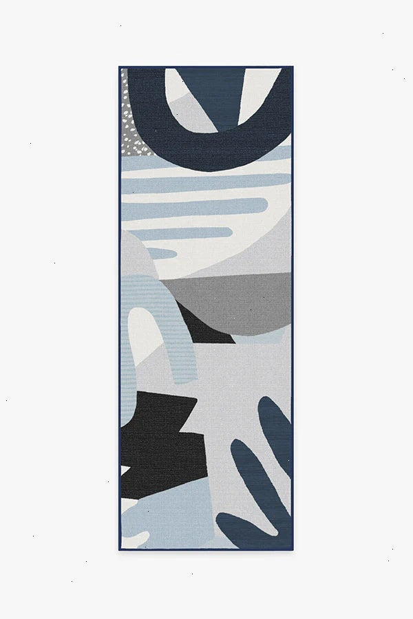 Medley Blue & Grey Outdoor Rug