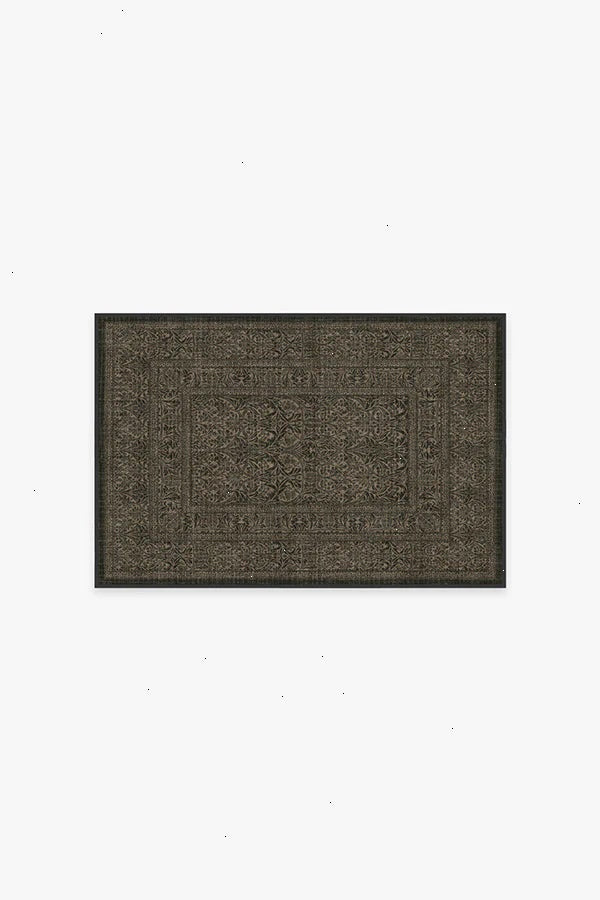 Bluebell Soft Black Rug by Morris & Co.