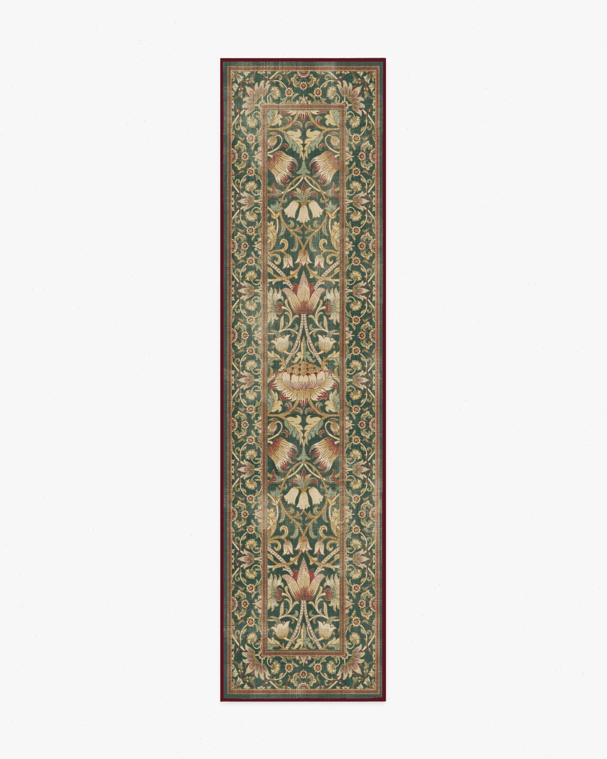 Lodden Soft Evergreen & Gold Rug by Morris & Co.