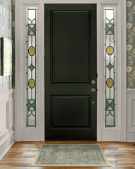 Pimpernel Jade Flatwoven Rug by Morris & Co.