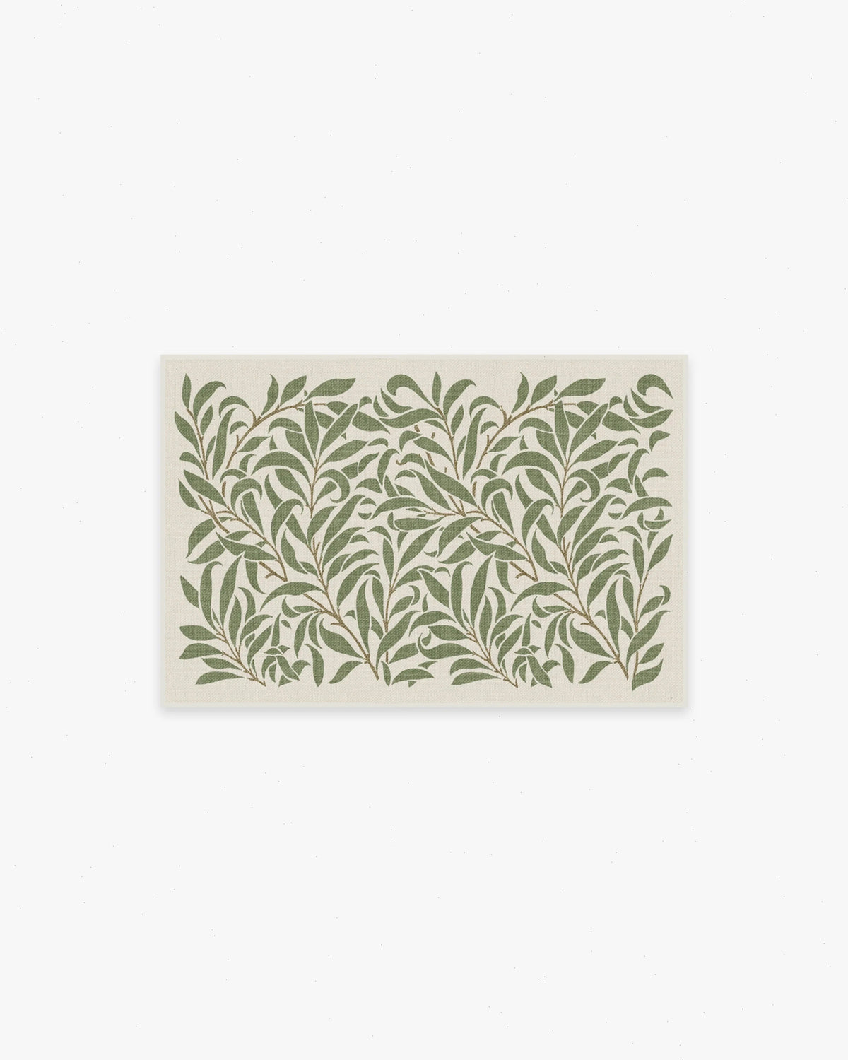 Pure Willow Boughs Green Flatwoven Rug by Morris & Co.