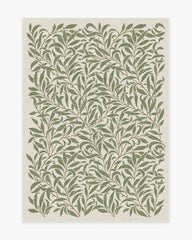 Pure Willow Boughs Green Flatwoven Rug by Morris & Co.
