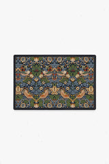 Strawberry Thief Minor Indigo Doormat by Morris & Co.