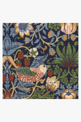 Strawberry Thief Minor Indigo Doormat by Morris & Co.