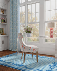 Audrey Blue Flatwoven Rug by Mrs. Alice