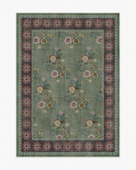 Pennywood Green & Pink Rug