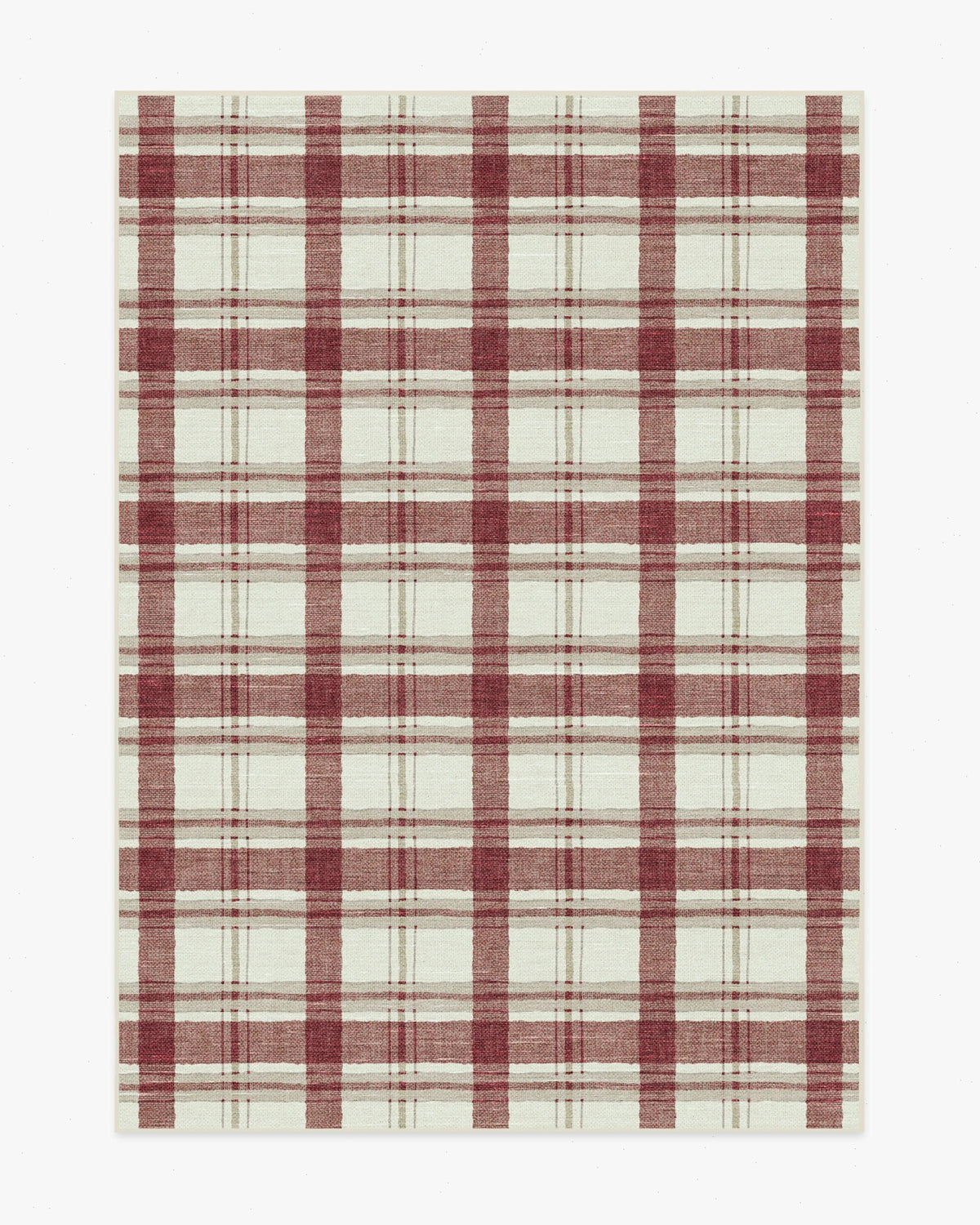 Piper Plaid Burgundy Rug