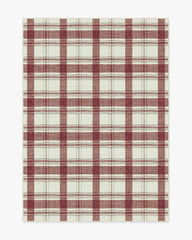 Piper Plaid Burgundy Rug