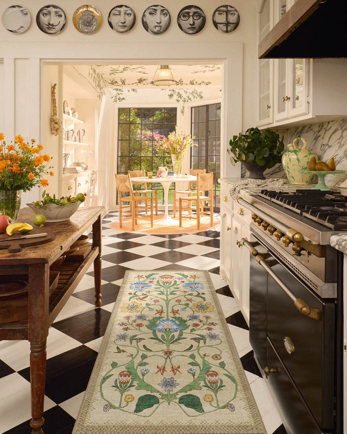 Protea Natural Rug by Iris Apfel