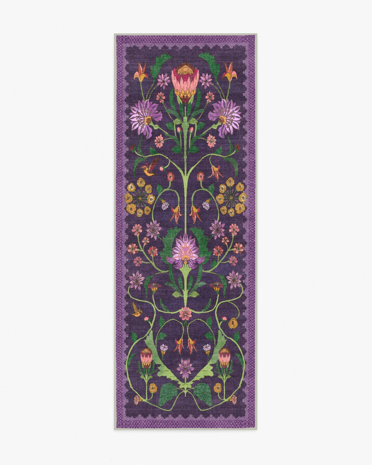 Protea Plum Rug by Iris Apfel