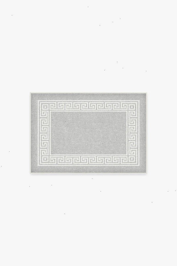 Rhodes Light Grey Bath Mat