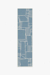 Rune Slate Blue Outdoor Rug