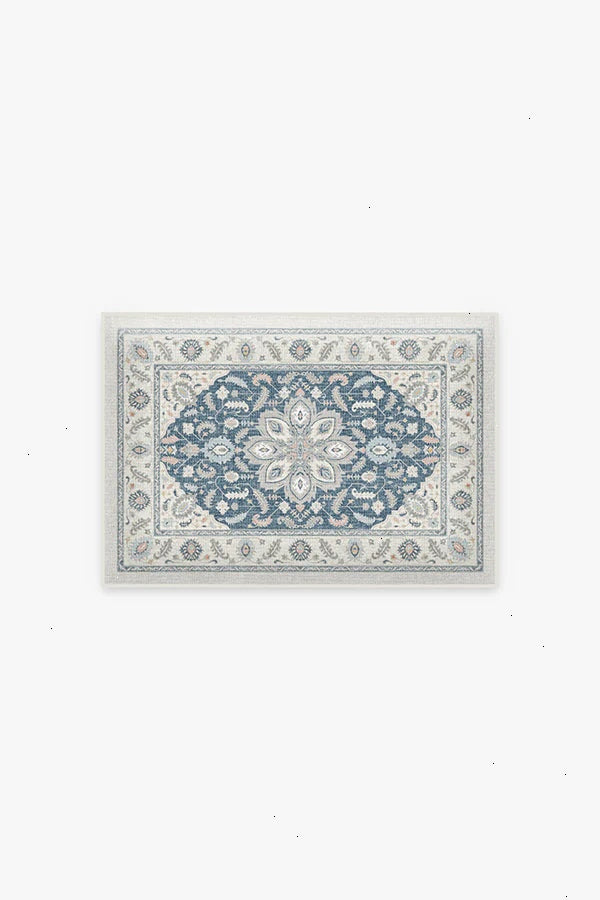 Safiya Teal Sage Bath Mat