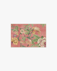 Bamboo & Bird Blossom Pink Rug by Sanderson