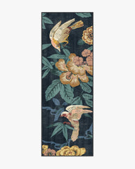 Bamboo & Bird Indigo Rug by Sanderson