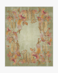 Bird of Paradise Silver Fern Rug by Sanderson