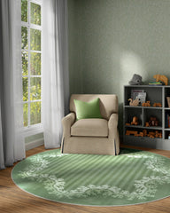 Oxbow Botanical Green Rug by Sanderson