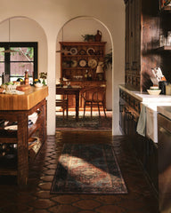 Santiago Crimson & Light Blue Rug