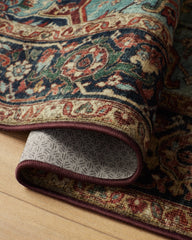 Santiago Crimson & Light Blue Rug