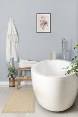 Solid Beige Bath Mat