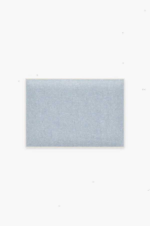 Solid Light Blue Bath Mat