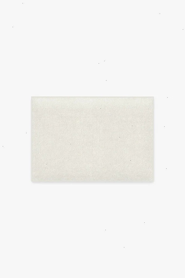 Solid Off-White Bath Mat