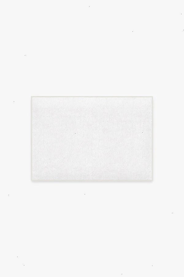 Solid White Bath Mat