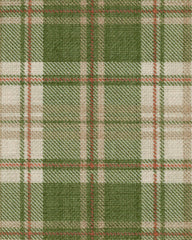 Spruce Tartan Green & Natural Woven Bolster Pet Bed