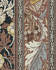 Strawberry Thief Black & Amber Rug by Morris & Co.