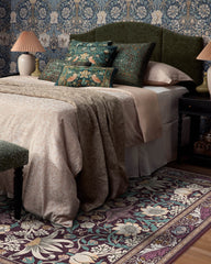 Strawberry Thief Burgundy Rug by Morris & Co.