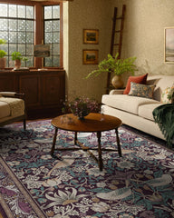 Strawberry Thief Burgundy Rug by Morris & Co.