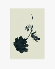 Temple Silhouette Ivory & Charcoal Rug by The Local Project