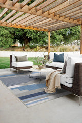 Tropea Grey & Blue Outdoor Rug