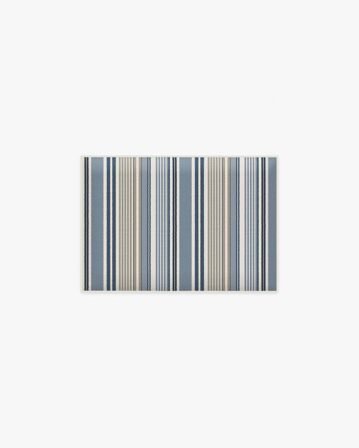 Tropez Stripe Blue & Natural Bath Mat