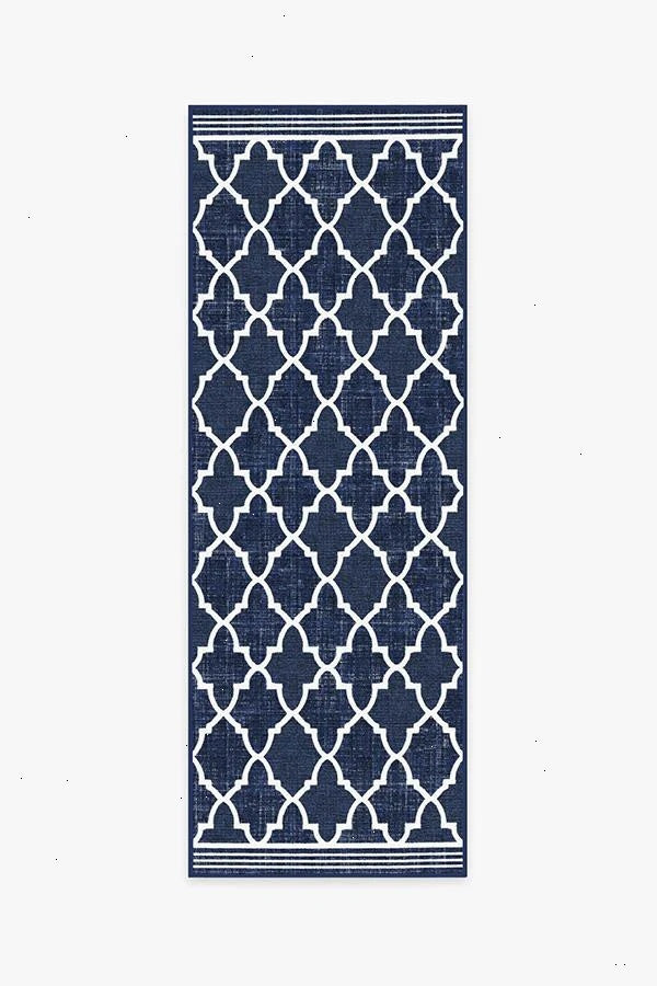 Varia Trellis Royal Blue Outdoor Rug