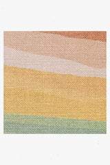 Watercolor Waves Copper Jade Outdoor Rug